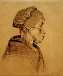Kvinnohuvud av Vincent van Gogh