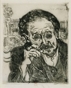 Man with a Pipe: Portrait of Doctor Gachet; Man with a Pipe: Portrait of Doctor Gachet, 1890 av Vincent van Gogh