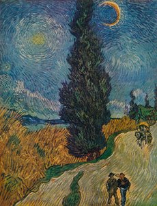 Cypressvägen, 1890 av Vincent van Gogh