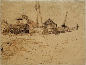 Järnvägsförråd av Vincent van Gogh