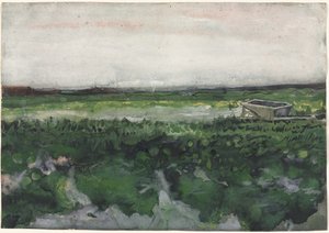 Landskap med skottkärra av Vincent van Gogh