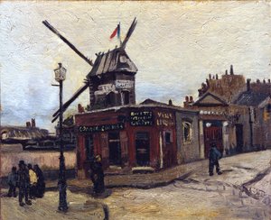 Le Moulin de la Galette av Vincent van Gogh