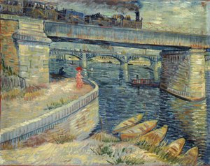 Asnières broar, 1887. av Vincent van Gogh