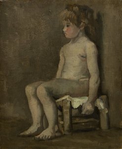 Naken tjej, sittande av Vincent van Gogh