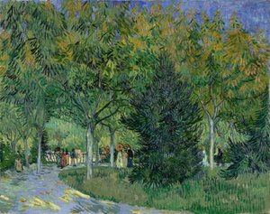 Stig i parken i Arles, 1888. av Vincent van Gogh