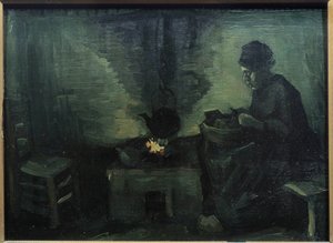 Bonden Peiture Marouflee på trä av Vincent van Gogh (1853-1890) 1885 Sön. 0,29x0,4 m Paris, Musee d