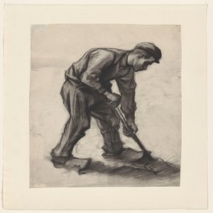 Grävande bonde av Vincent van Gogh