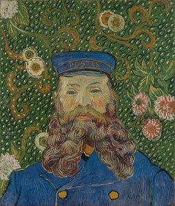 Porträtt av Joseph Roulin. 1889 av Vincent van Gogh