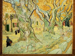 Vägarbetare i Saint Remy (olja på duk) av Vincent van Gogh