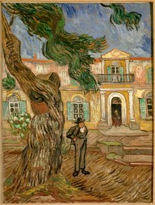 Saint Paul Hospital i Saint Remy de Provence (Saint-Remy-de-Provence). Målning av Vincent van Gogh (1853-1890) 1889 Sön. 0,63x0,48m. Paris, musee d