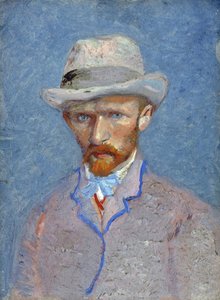 Självporträtt av Gogh, Vincent, van (1853-1890). Olja på kartong, storlek: 19x14,1 av Vincent van Gogh