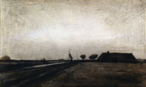 Soluppgång; Soluppgången, 1883 av Vincent van Gogh