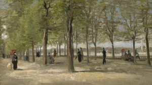 Terrass i Luxembourgträdgården av Vincent van Gogh
