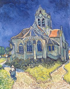 Kyrkan i Auvers-sur-Oise av Vincent van Gogh