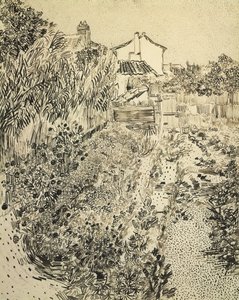 Blomsterträdgården, 1888 av Vincent van Gogh