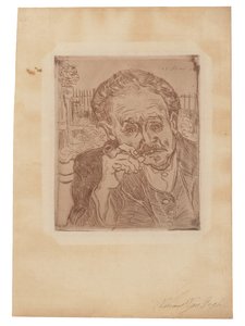 Mannen med pipan: Porträtt av doktor Gachet av Vincent van Gogh