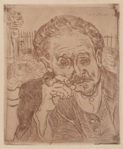 Mannen med pipan: Porträtt av doktor Gachet av Vincent van Gogh