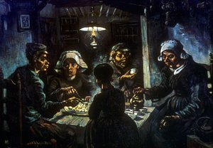 Potatisätarna, 1885 av Vincent van Gogh