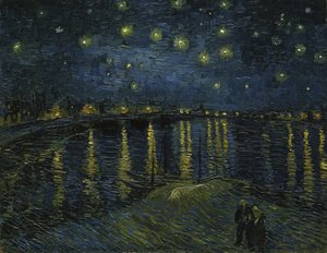 Den stjärnklara natten, 1888 av Vincent van Gogh