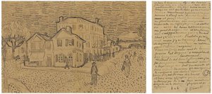 Det gula huset Gatan, brev till Theo från Arles, lördagen den 29 september 1888 av Vincent van Gogh