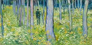 Underväxt med två figurer av Vincent van Gogh