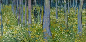 Undervegetation med två figurer av Vincent van Gogh