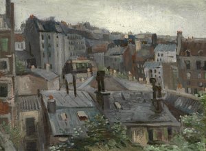 Utsikt från Vincents Studio par Gogh, Vincent, van (1853-1890). Olja på kartong, storlek: 30,1x40,8 av Vincent van Gogh