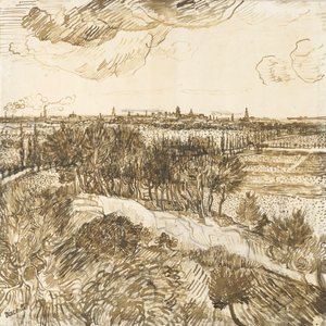 Utsikt över Arles från Montmajour av Vincent van Gogh