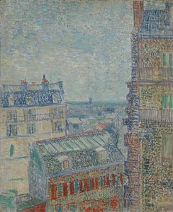Utsikt över Paris från Theos lägenhet på Rue Lepic av Vincent van Gogh