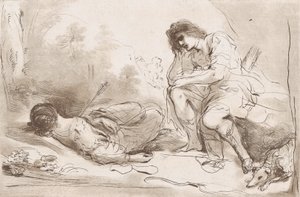 Cephalus och Procris, 1764-98. av Vincenzio Vangelisti