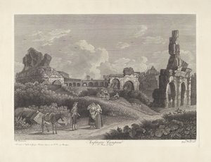 Amfiteatern i Capua Anfiteatro Campano a S. Maria di Capua (titel på objekt) av Vincenzo Alloja