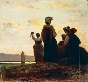 Återvändande av fiskebåt (paranza)