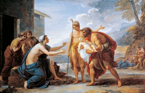 Paris och Hecuba, av Vincent Camuccini (1771-1844)