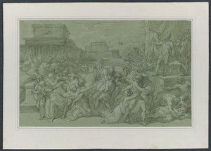 Sabinernas våldtäkt av Vincenzo Camuccini