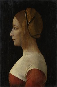 Porträtt av en ung dam, ca. 1490.