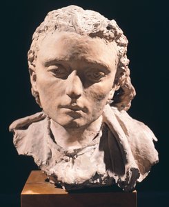 Kvinnohuvud, av Vincenzo Gemito (1852-1929), terrakotta