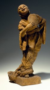 Sångare, av Vincenzo Gemito (1852-1929), terrakottastatyer, Italien