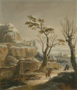 Winter (målning på duk) av Vincenzo Martinelli