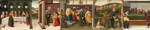 Berättelsen om aposteln Thomas - Sankt Thomas döper Gundaphorus och andra avsnitt, 1480-1500 av Vincenzo di Antonio Frediani