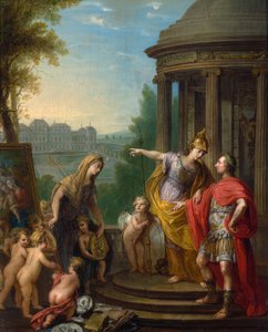 Allegori om överföringen av det kejserliga galleriet till Belvedere av Vinzenz Fischer