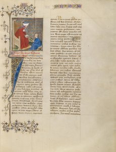 Boethius undervisar en ung pojke i aritmetik