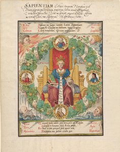 Philosophy Enthroned, mitten av 1500-talet. av Virgil Solis