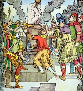 Virgils hämnd, träsnitt från 1500-talet av Virgil Solis (träsnitt) av Virgilius the elder Solis