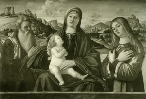 Carpaccio - Maria med barnet och två helgon, Ident. nr. 14 av Vittore Carpaccio