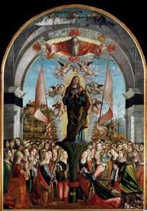 Cykel av Saint Ursulas liv: The Apotheosis of Saint Ursula (sista avsnittet). (olja på panelen av Vittore Carpaccio