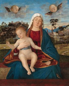 Madonna och barn, ca 1505-10 (olja på poppelpanel) av Vittore Carpaccio