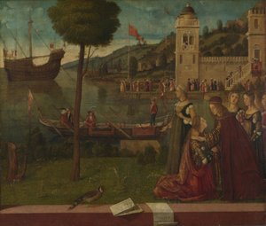 Ceyx avgång, ca. 1502-1507 av Vittore Carpaccio