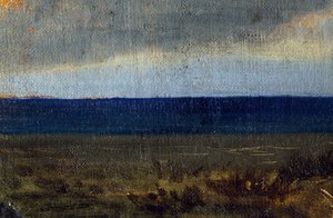 Blå himmel över havet, av Vittorio Avondo (1836-1910)