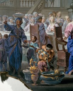 Vigsel i Cana, av Vittorio Maria Bigari (1692-1776), Detalj