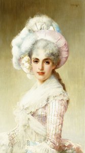 Elegant dam i rosa